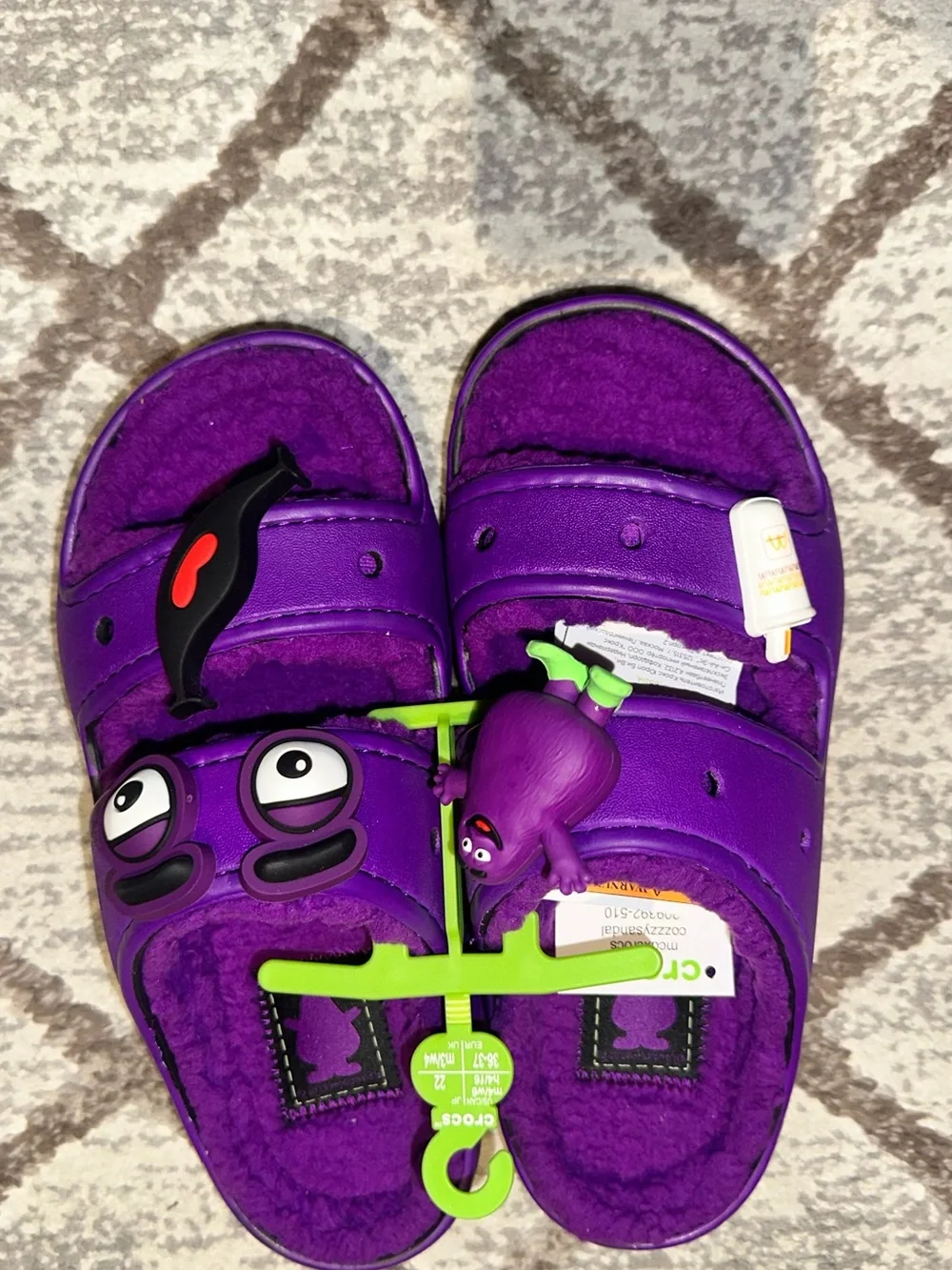 Purple crocs  McDonalds  Slide Sandals